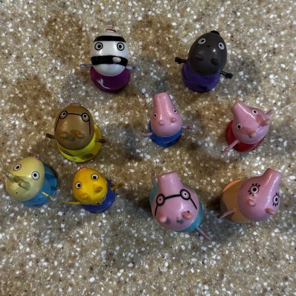 Vintage 2003 Peppa Pig Lot of 9 Mini Figures Hasbro - Picture 12 of 14